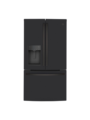 GE - 22.1 cu. ft. French Door Refrigerator in Black Slate, Fingerprint Resistant, Counter Depth and ENERGY STAR
