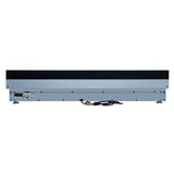 Valente 48" Gas Cooktop in Black, 8 Sealed burners, 94,000 BUT Output, 2 Antique Brass Dual-Ring Burners, Continuous Cast Iron Grates