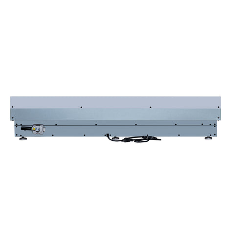 Valente 48" Gas Cooktop in White, 8 Sealed burners, 94,000 BUT Output, 2 Antique Brass Dual-Ring Burners, Continuous Cast Iron Grates