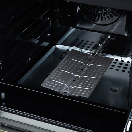 Forno Breno 24 Inch Freestanding Gas Range in Black with Antique Brass, Compact Design