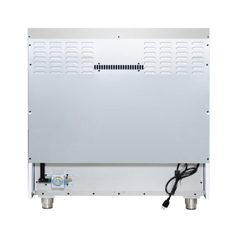 Forno Massimo 36-Inch White Freestanding Gas Range, 6 Sealed Burners, Convection Oven, Energy Efficient