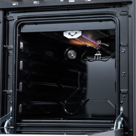 Forno Lamazze 20 Inch Freestanding Gas Range in Black, Compact Design