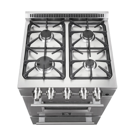 Forno Breno 24-Inch Freestanding Gas Range, Compact Design, Energy Efficient