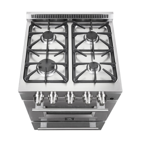 Forno Breno 24-Inch Freestanding Gas Range, Compact Design, Energy Efficient