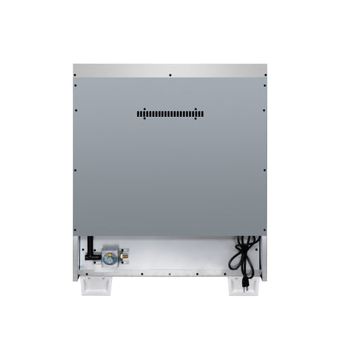 Forno Capriasca 30-Inch Freestanding French Door Gas Range, 4 Burners, Convection Oven, Energy Efficient