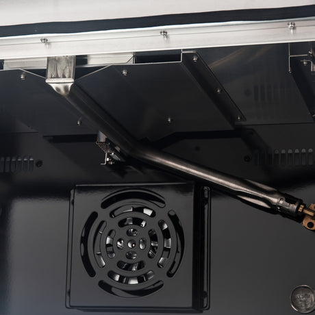 Forno Galiano 36-inch Freestanding Gas Range in White with Antique Brass Design, 6 Burners, 83,000 BTU, 5.36 cu.ft. Convection Oven