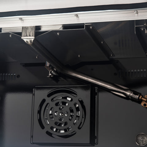 Forno Galiano 36-inch Freestanding Gas Range in White with Antique Brass Design, 6 Burners, 83,000 BTU, 5.36 cu.ft. Convection Oven