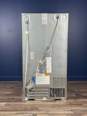 GE - 21.8 cu. ft. Side by Side Refrigerator in Fingerprint Resistant Stainless Steel, Counter Depth