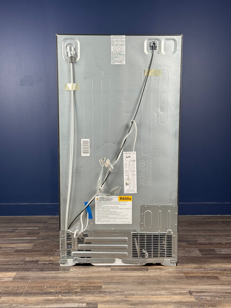 GE - 21.8 cu. ft. Side by Side Refrigerator in Fingerprint Resistant Stainless Steel, Counter Depth