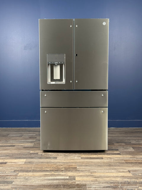 GE Profile - Profile 27.9 cu. ft. Smart 4-Door French Door Refrigerator with Door-in-Door in Fingerprint Resistant Stainless Steel