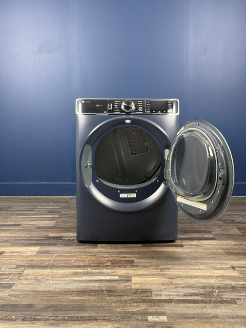 GE Profile - Profile 7.8 cu. ft. vented Gas Dryer in Sapphire Blue with Steam and Sanitize Cycle, ENERGY STAR