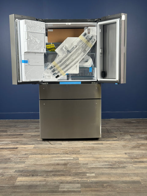 GE Profile - Profile 27.9 cu. ft. Smart 4-Door French Door Refrigerator with Door-in-Door in Fingerprint Resistant Stainless Steel