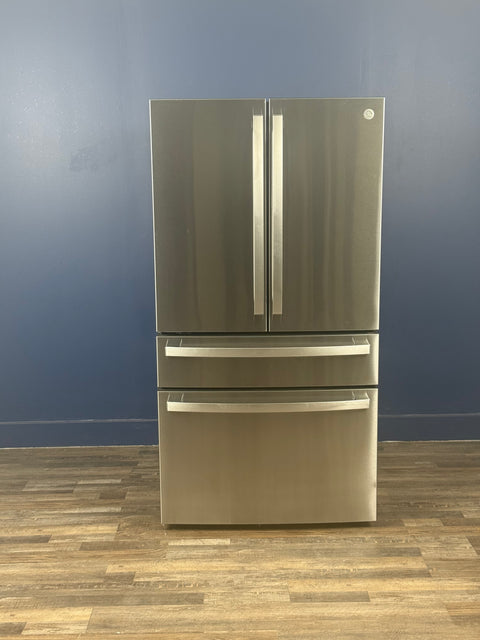 GE Profile - Profile 28.7 cu. ft. 4-Door French Door Refrigerator in Stainless Steel with Dual-Dispense Autofill Pitcher