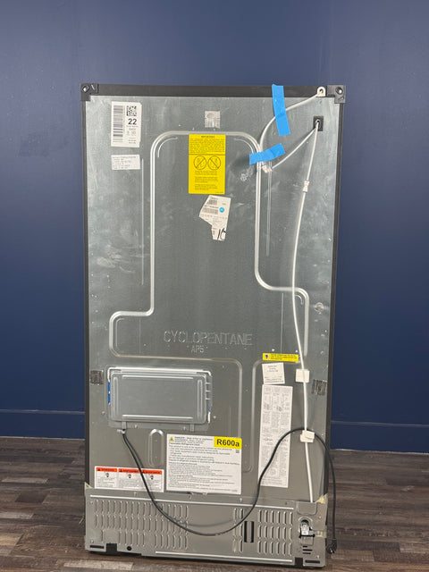 GE Profile - Profile 22.1 cu. ft. French Door Refrigerator with Hands-Free Autofill in Stainless Steel, Counter Depth