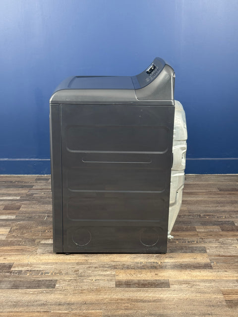 GE - 7.4 cu. ft. vented Front Load Gas Dryer in Diamond Gray with Sensor Dry