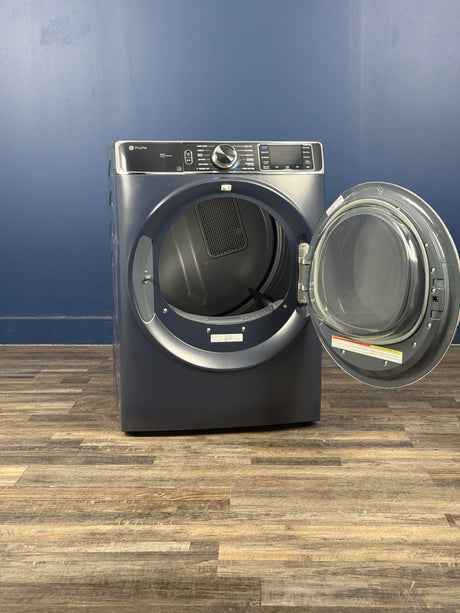GE Profile - Profile 7.8 cu. ft. vented Gas Dryer in Sapphire Blue with Steam and Sanitize Cycle, ENERGY STAR