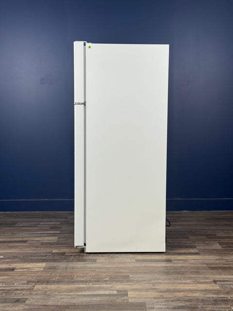 GE - 17.5 cu. ft. Top Freezer Refrigerator in White