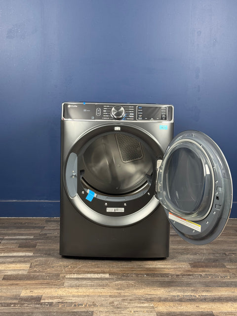 GE Profile - Profile 7.8 cu. ft. Capacity Smart vented Front Load Gas Dryer in Carbon Graphite with Quick Dry, Steam & Sanitize Cycle