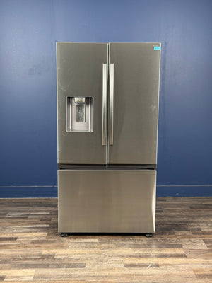 Samsung - 36 in. 31 cu. ft. Mega Capacity Standard Depth 3-Door French Door Refrigerator in Stainless Steel with Four Types of Ice