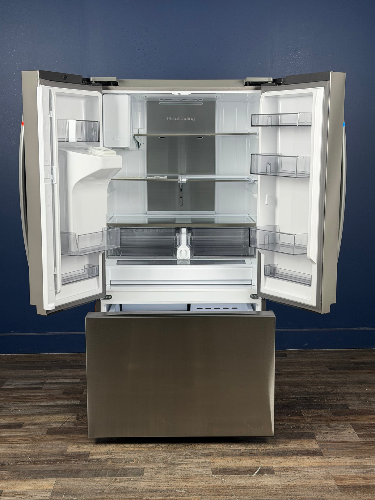 Samsung - 36 in. 31 cu. ft. Mega Capacity Standard Depth 3-Door French Door Refrigerator in Stainless Steel with Four Types of Ice