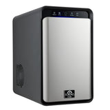 Sferico 11-in Ice Maker, Silver, 32 clear 2-in slow-melting spheres daily, stores more than 10 balls