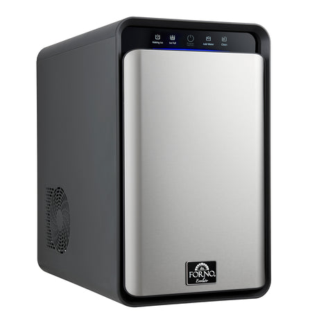 Sferico 11-in Ice Maker, Silver, 32 clear 2-in slow-melting spheres daily, stores more than 10 balls