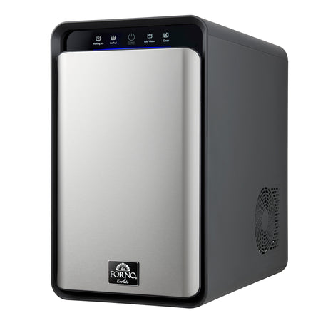 Sferico 11-in Ice Maker, Silver, 32 clear 2-in slow-melting spheres daily, stores more than 10 balls