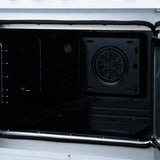 Torino French Door 30 Inch Induction Range with Air Fryer, Air Sous Vide & True Convection, Dual Broiler, White