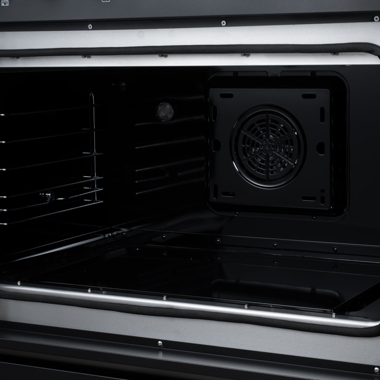Torino French Door 36 Inch Induction Range with Air Fryer, Air Sous Vide & True Convection, Dual Broiler, Black