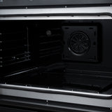 Torino French Door 36 Inch Induction Range with Air Fryer, Air Sous Vide & True Convection, Dual Broiler, Black