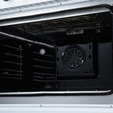 Torino French Door 36 Inch Induction Range with Air Fryer, Air Sous Vide & True Convection, Dual Broiler, White