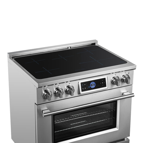 Forno Maximus 36 Inch Induction Range with Air Fryer