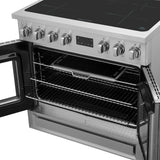 Forno Torino 36 Inch French Door Induction Range with Air Fryer and True Convection Oven