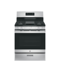 GE - 30 in. 5.0 cu. ft. Freestanding Gas Range in Stainless Steel with Griddle