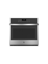 GE - 30 in. Smart Single Electric Wall Oven Self-Cleaning in Stainless Steel