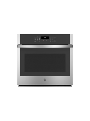 GE - 30 in. Smart Single Electric Wall Oven Self-Cleaning in Stainless Steel
