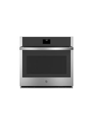 GE - 30 in. Single Smart Convection Wall Oven with No-Preheat Air Fry in Stainless Steel
