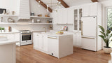 Forno Leonardo Espresso 30-Inch Slide-In White Induction Range, Convection Oven, 5 Cooking Zones, Touch Control Panel
