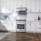 Forno Savona 30-Inch Wall Mount Range Hood, Baffle Filters, Backsplash Included