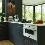 Forno Capoliveri Espresso 30-Inch Microwave Drawer, White, 1.2 cu.ft, 1500 Watts, Built-In, Touch Control LCD Display, Auto-Touch Open/Close, 11 Power Levels, Sensor Cooking