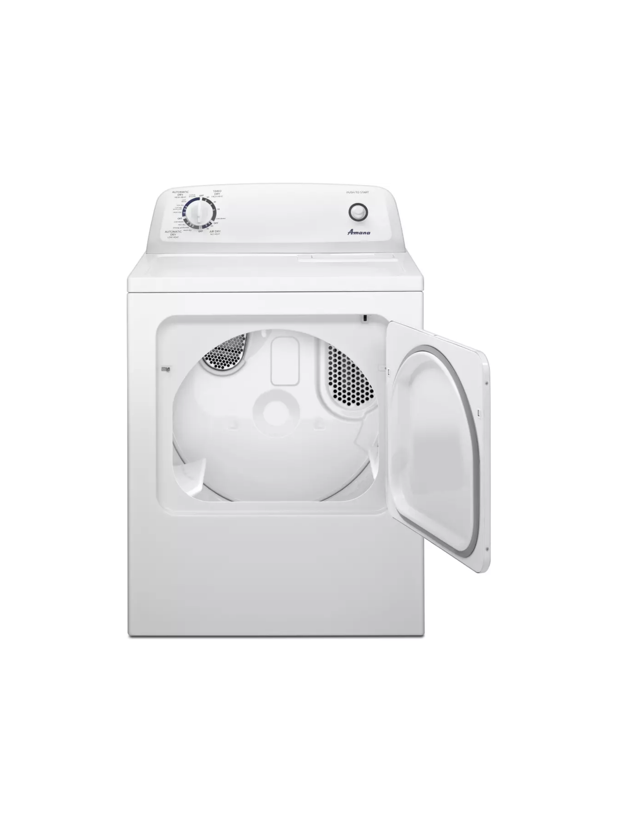 Amana - 6.5 cu.ft. vented Front Load Electric Dryer in White with Wrinkle Prevent Option - NEW IN BOX