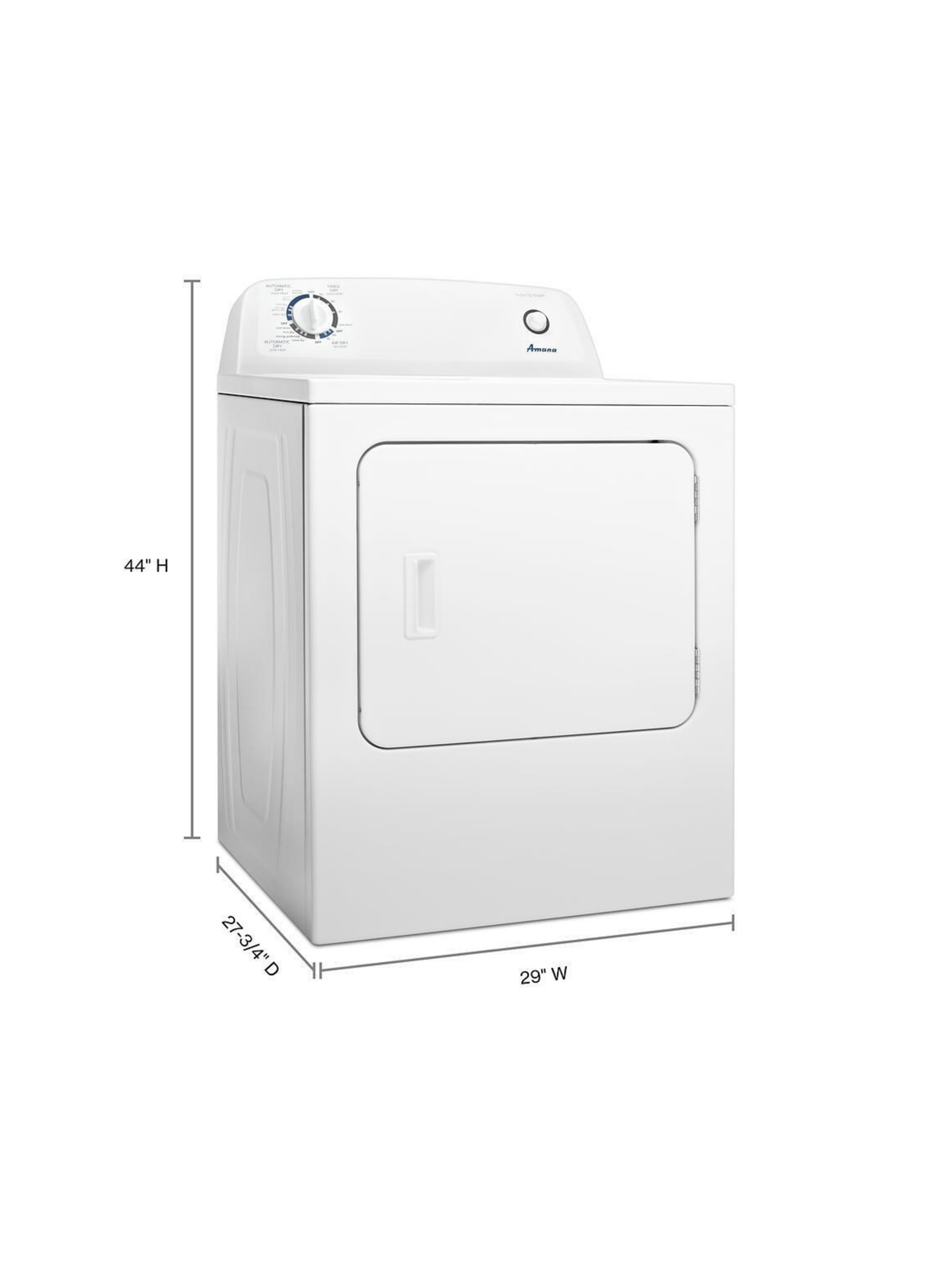Amana - 6.5 cu.ft. vented Front Load Electric Dryer in White with Wrinkle Prevent Option - NEW IN BOX