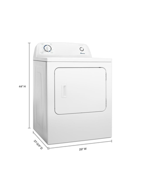 Amana - 6.5 cu.ft. vented Front Load Electric Dryer in White with Wrinkle Prevent Option - NEW IN BOX