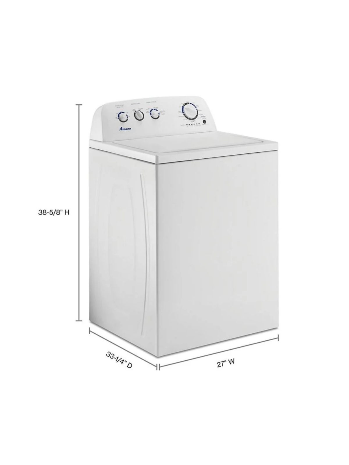 Amana - 3.8 cu. ft. Large Capacity Top Load Washer in White with High-Efficiency Agitator - NEW IN BOX