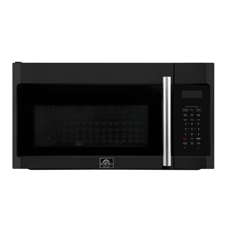 Forno Fornace 30-Inch Over the Range Convection Microwave, Black – 1.5 cu.ft, 300 CFM Vent, Touch Control, LED Light