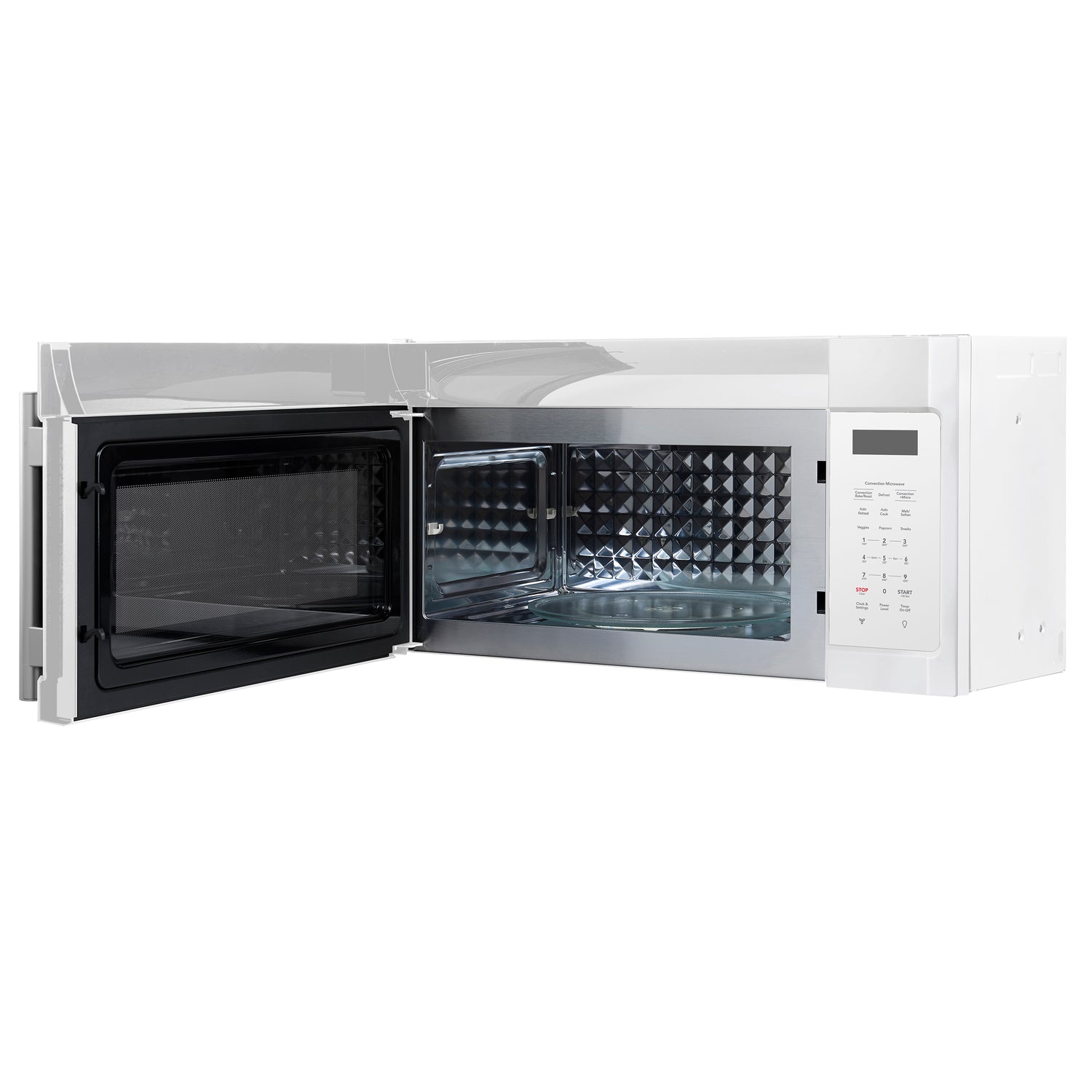 Forno Fornace 30-Inch Over the Range Convection Microwave, White – 1.5 cu.ft, 300 CFM Vent, Touch Control, LED Light