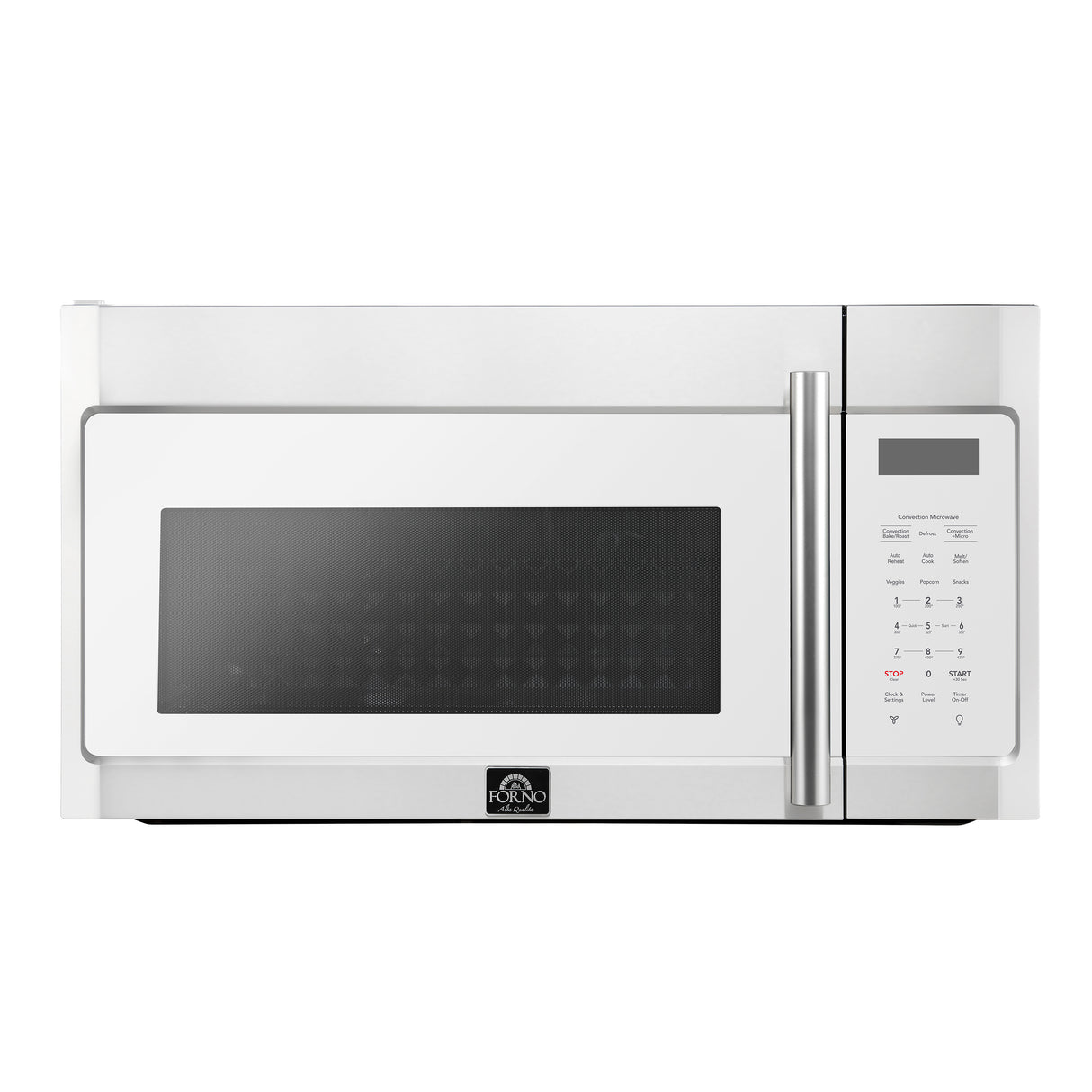 Forno Fornace 30-Inch Over the Range Convection Microwave, White – 1.5 cu.ft, 300 CFM Vent, Touch Control, LED Light