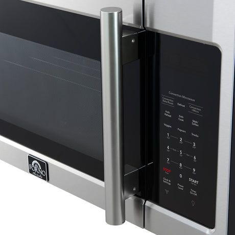 Forno Fornace 30-Inch Over the Range Convection Microwave, Stainless Steel – 1.5 cu.ft, 300 CFM Vent, Touch Control, LED Light