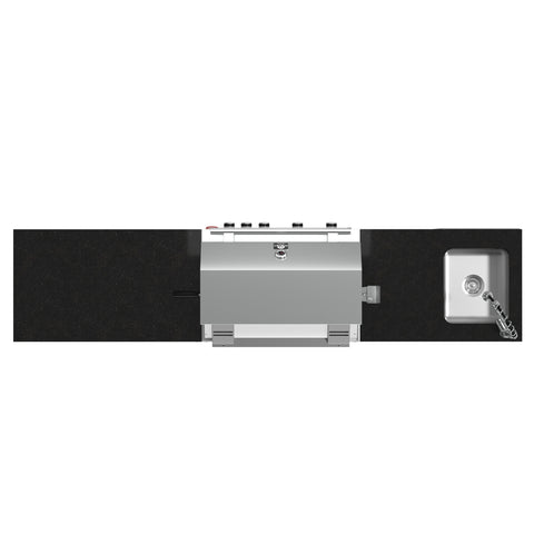 FORNO Bulnes 30-Inch BBQ, 60,000 BTU, 3 Burners with Sear & Rotisserie Infrared Burners, Stainless Steel Outdoor Kitchen with 1.8 cu.ft. Beverage Center & Black Granite Countertops