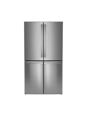 GE Profile - Profile 28 cu. ft Quad Door Bottom Freezer Refrigerator Fingerprint Resistant Stainless w/Dual-Dispense AutoFill Pitcher